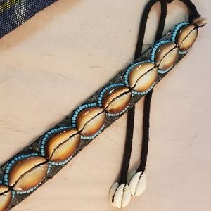 Vintage Seashell Beaded Bohemian Belt